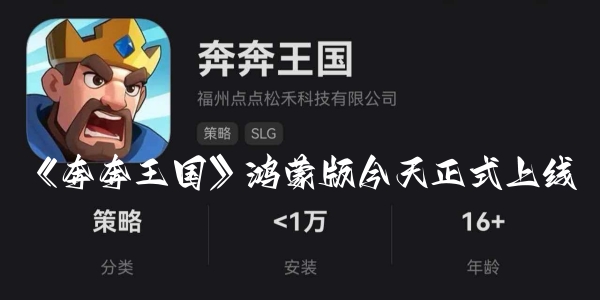 《奔奔王国》鸿蒙版正式上线了吗