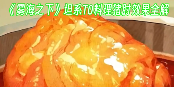 《雾海之下》坦系T0料理猪肘效果全解