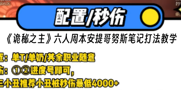 《诡秘之主》六人周本安提哥努斯笔记打法教学
