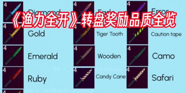 《渔力全开》转盘奖励品质全览