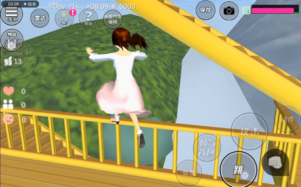 樱花校园模拟器高马尾英文版(SAKURA SCHOOLSIMULATOR)